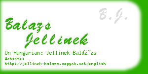 balazs jellinek business card